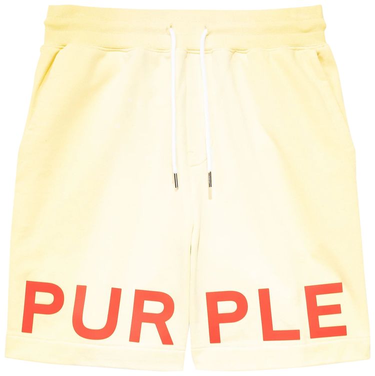 PURPLE BRAND French Terry Short Yellow
