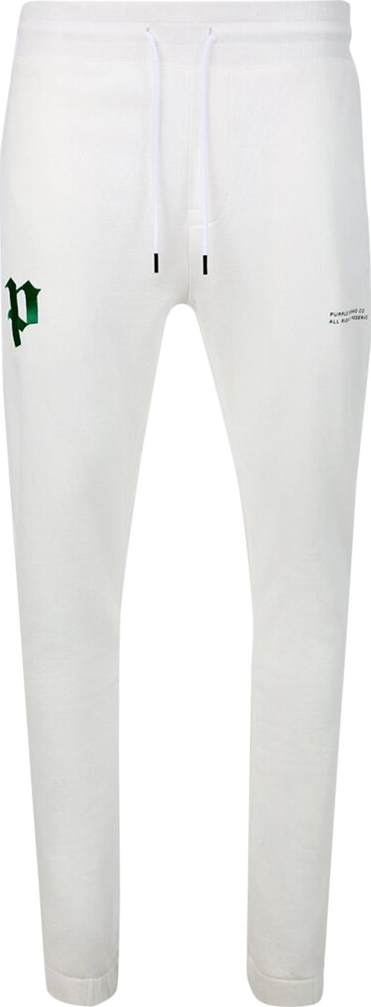 PURPLE BRAND Gothic Workmark Sweatpant Brilliant White