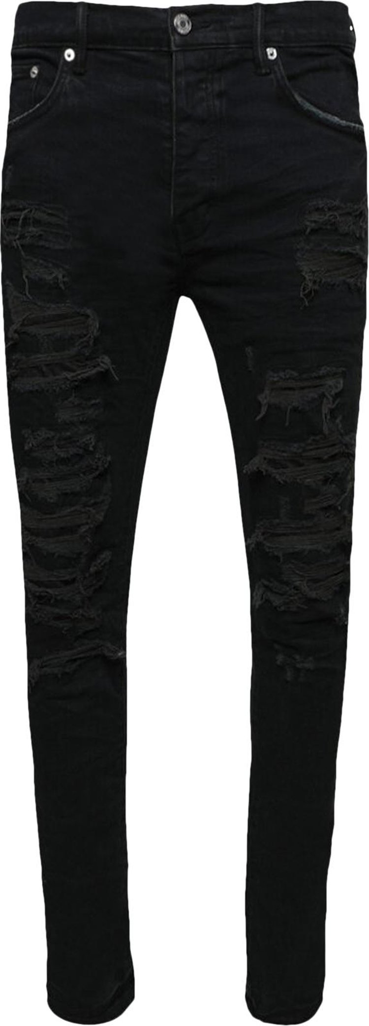 PURPLE BRAND Destroy Repair Jeans 'Black'