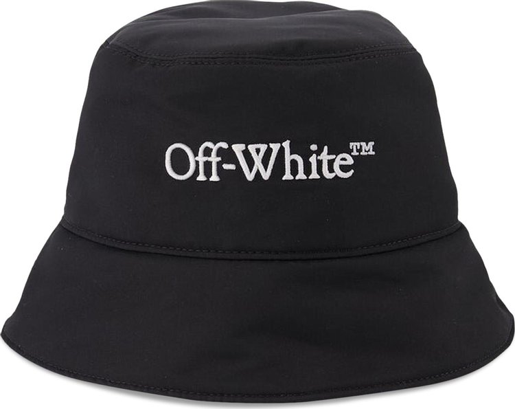 Off-White Bookish Embroidered Logo Bucket Hat 'Black/White'