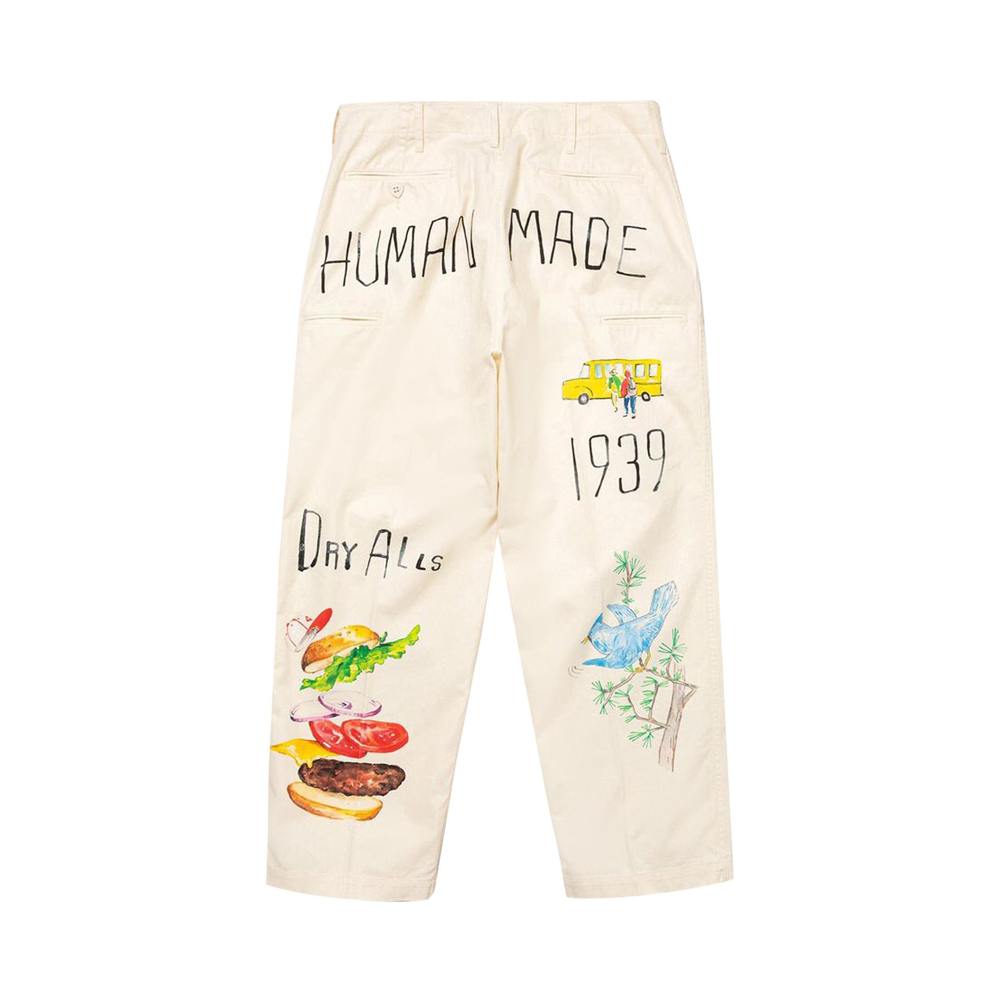 Buy Human Made Printed Chino Pants 'White' - HM26PT005 WHIT | GOAT