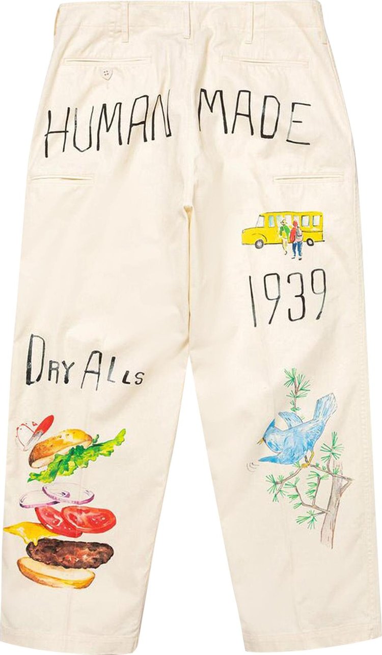 Human Made Printed Chino Pants White