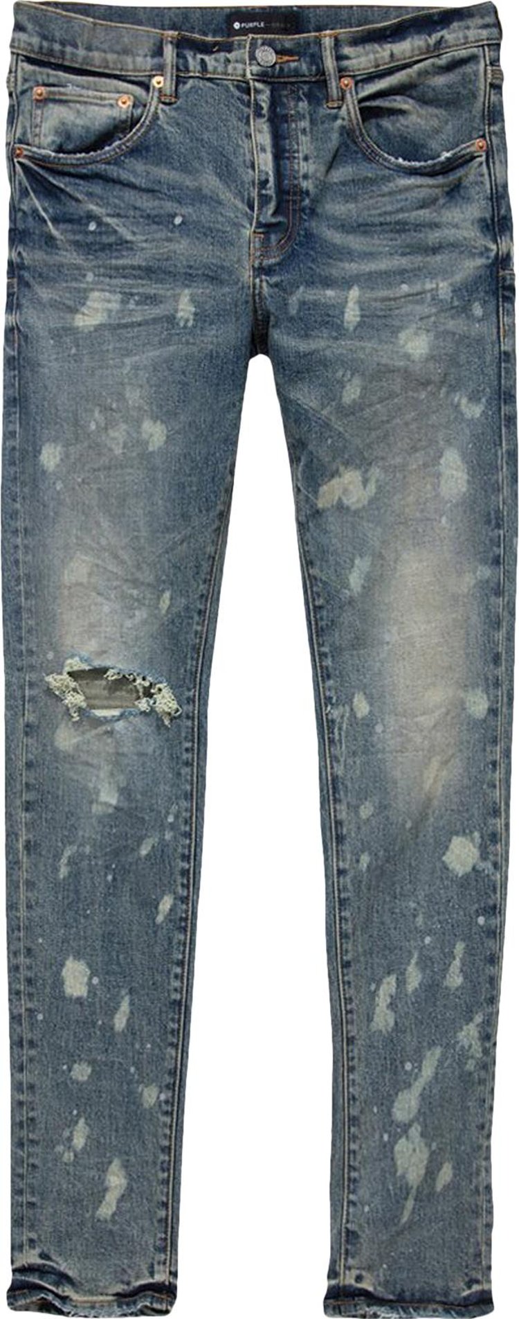 Buy PURPLE BRAND Low Rise Skinny Jeans 'Mid Indigo/Acid Bleach' - P001 ...