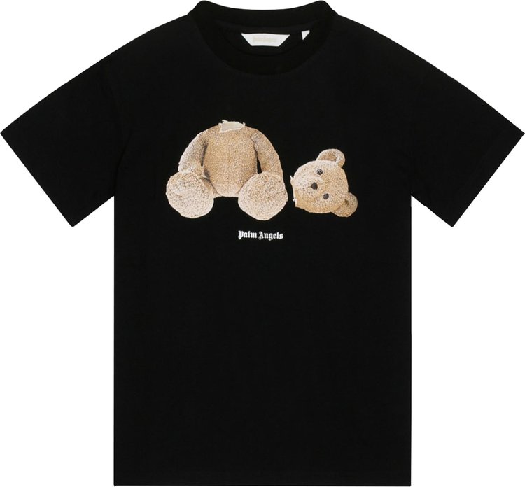 Palm Angels Kids Bear T-Shirt 'Black/Brown'
