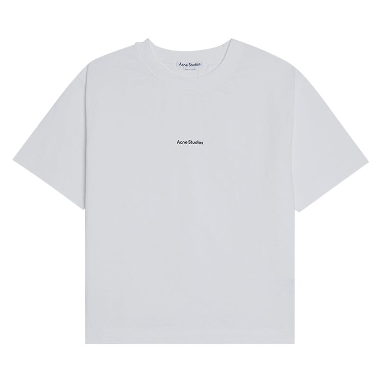 Acne Studios Logo T Shirt Optic White