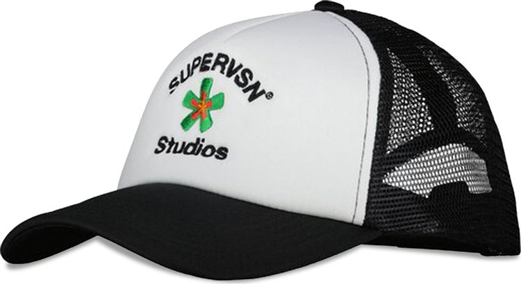 Supervsn Starburst Trucker Hat Black