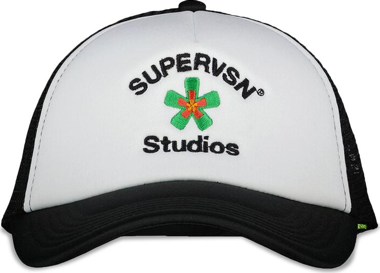 Supervsn Starburst Trucker Hat Black