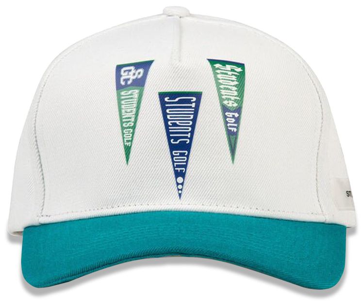 Students Flying Banners Cap White
