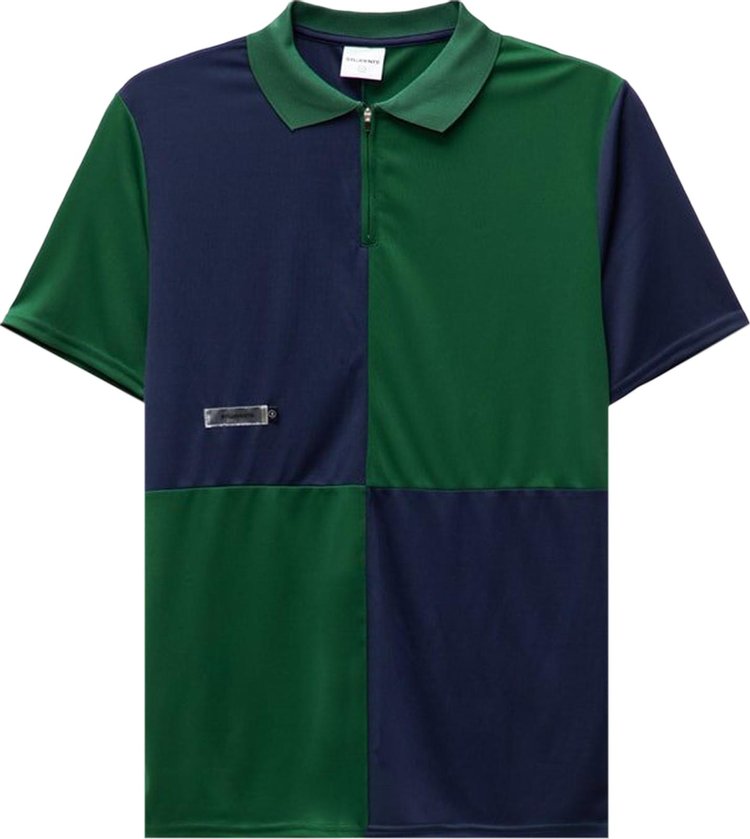 Students Rahm Pique Patchwork Polo Shirt 'Green'