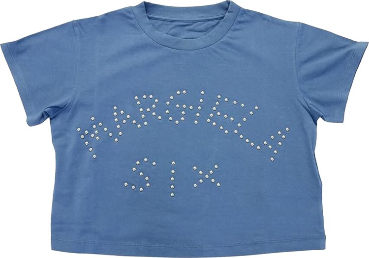 MM6 Maison Margiela Cropped T-Shirt 'Blue'