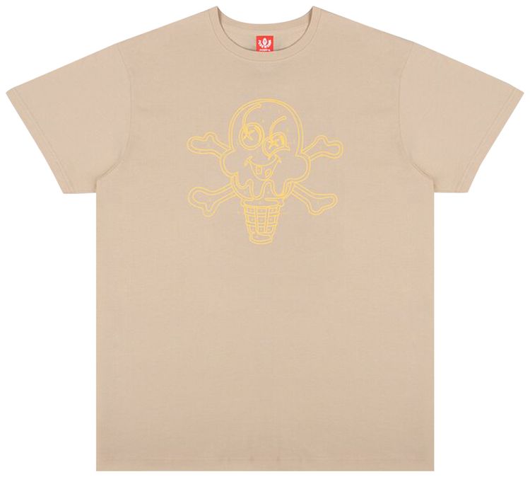 Icecream Color Time Short Sleeve Tee Chinchilla