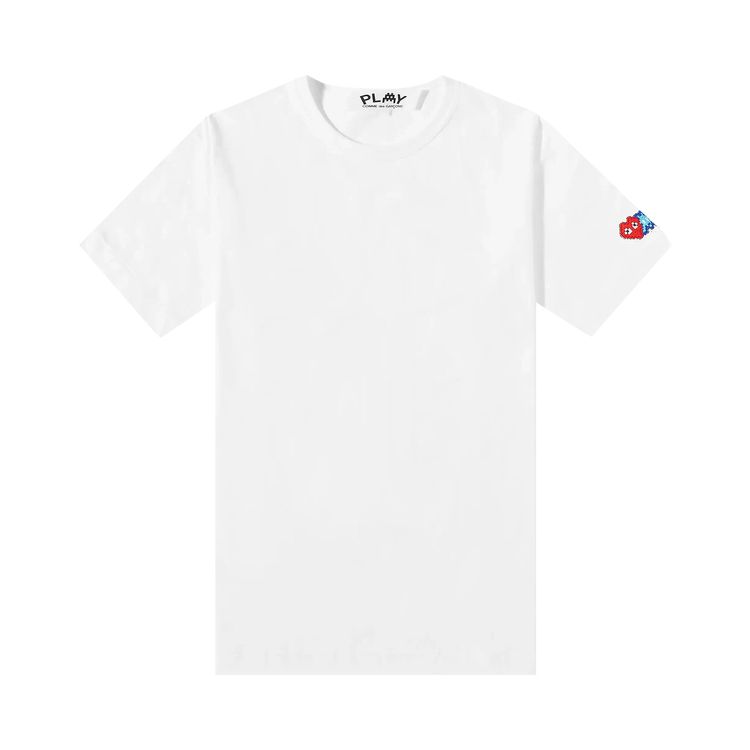 Comme des Garcons PLAY x Invader Logo Patch T Shirt White
