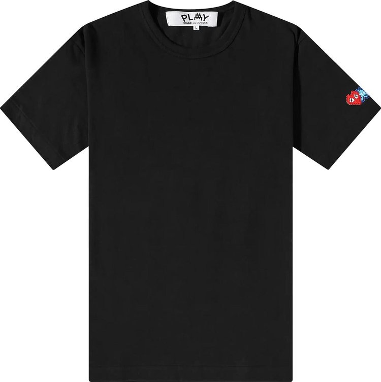 Comme des Garçons PLAY x Invader Logo Patch T-Shirt 'Black'