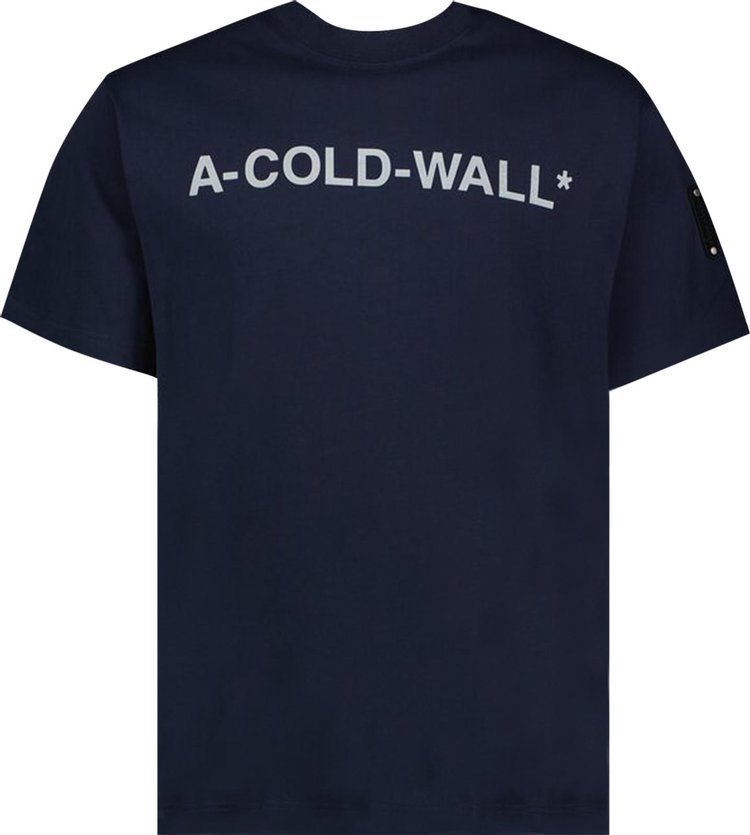 A Cold Wall Large Logo T Shirt Navy