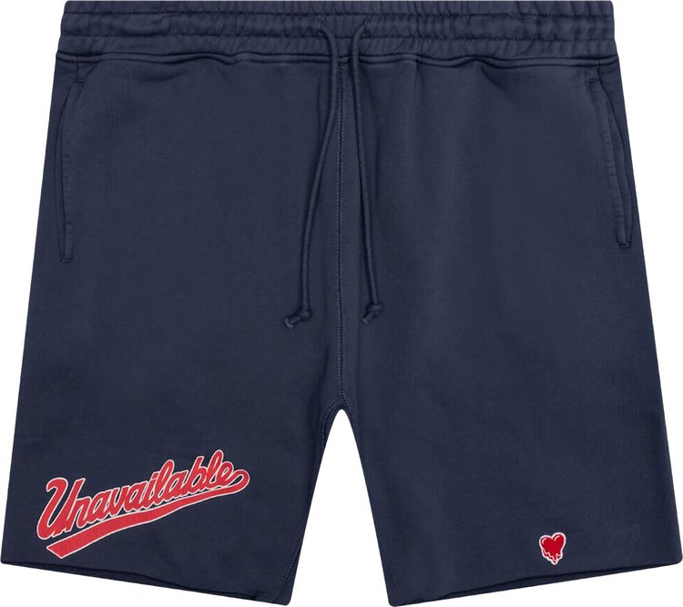 Emotionally Unavailable Sweatshorts Navy Blue