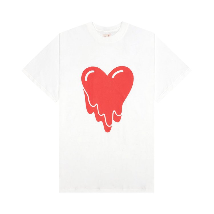 Emotionally Unavailable Heart Logo Tee 'White'