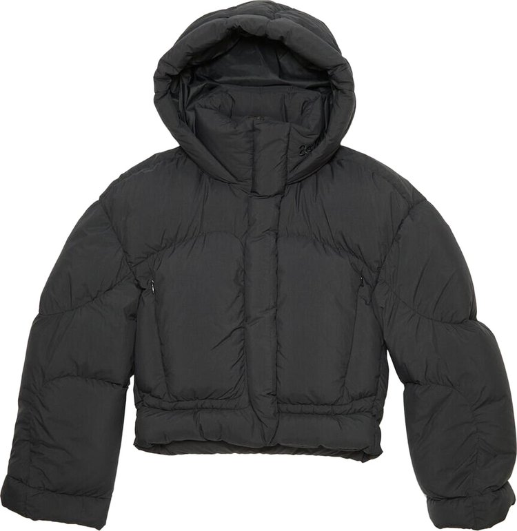 Buy Acne Studios Hooded Puffer Jacket 'Black' - A90550 GOAT BLAC | GOAT