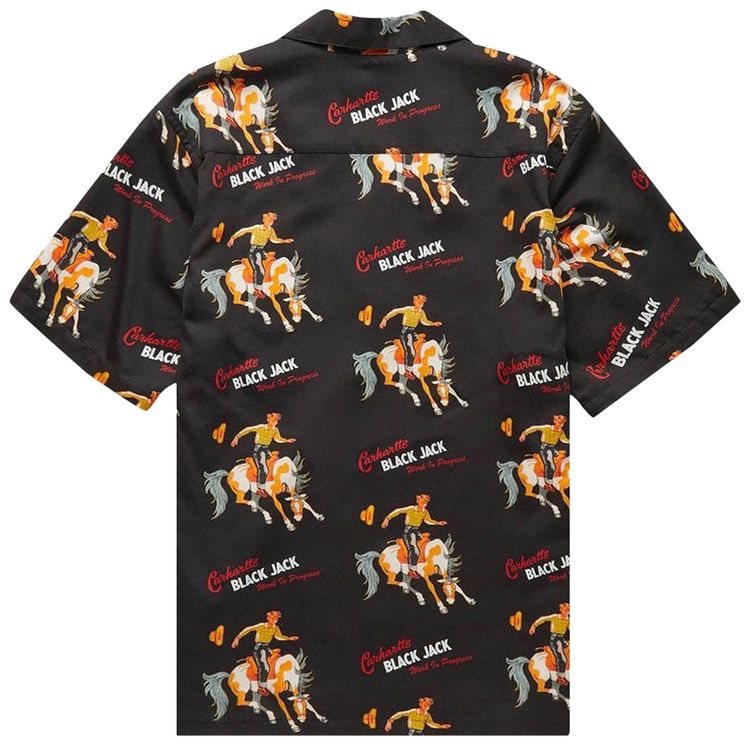 Carhartt WIP Short Sleeve Black Jack Shirt Black