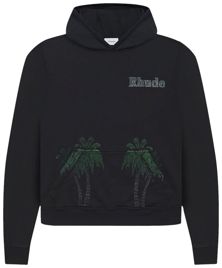 Rhude Port De Gustavia Hoodie Vintage Black