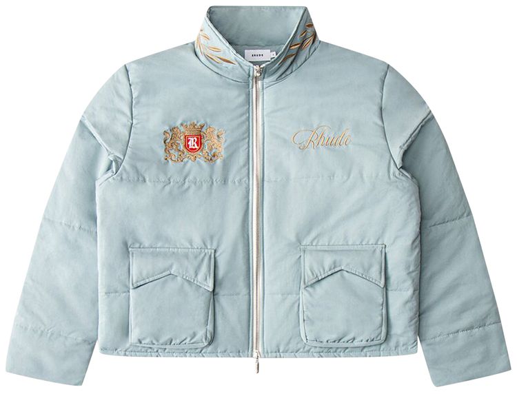 Rhude Championnat Puffer Stone Blue