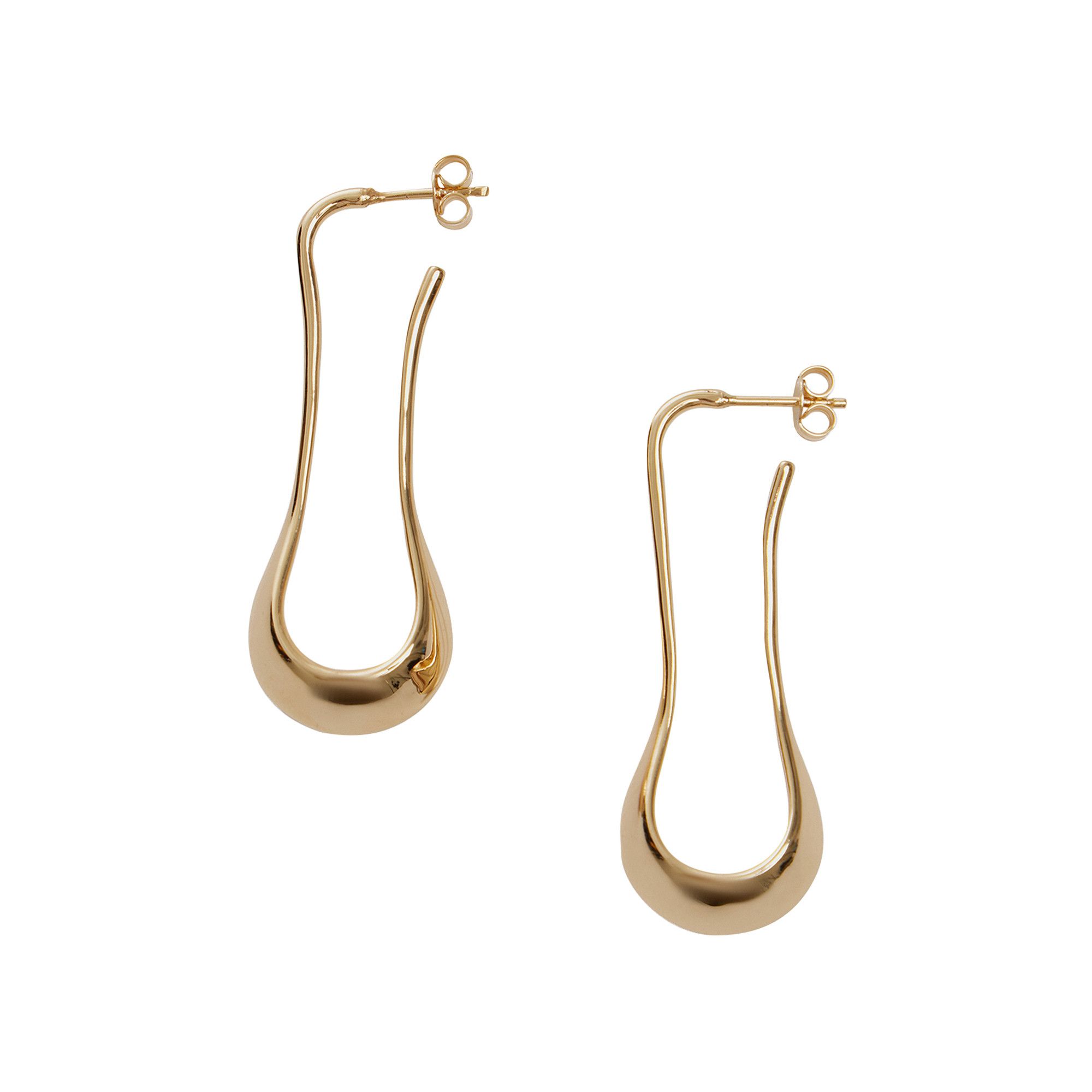 LEMAIRE ショト カフエッシ トロッフ ヒアス AC251LO0036 YE540 LEMAIRE Polished Drop Earrings | Silver | FARFETCH JO