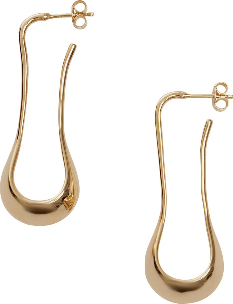 Lemaire Short Drop Earrings Gold