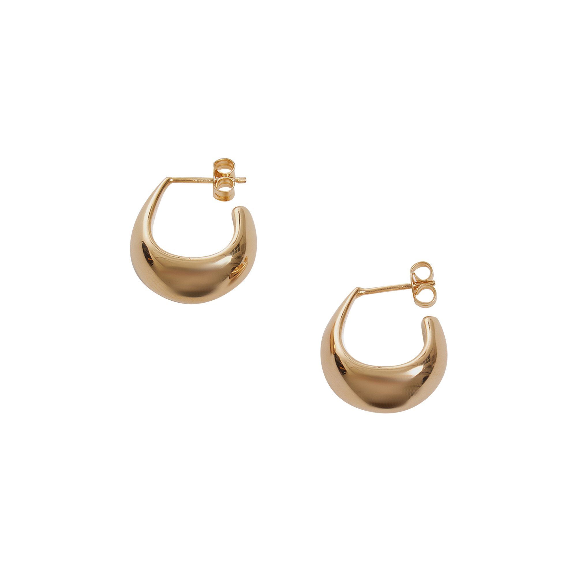 Lemaire Curved Mini Drop Earrings 'Gold'
