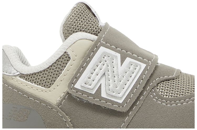 New Balance 574 New B Hook  Loop Toddler Rain Cloud Silver Metallic