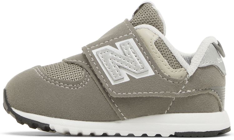 New Balance 574 New B Hook  Loop Toddler Rain Cloud Silver Metallic