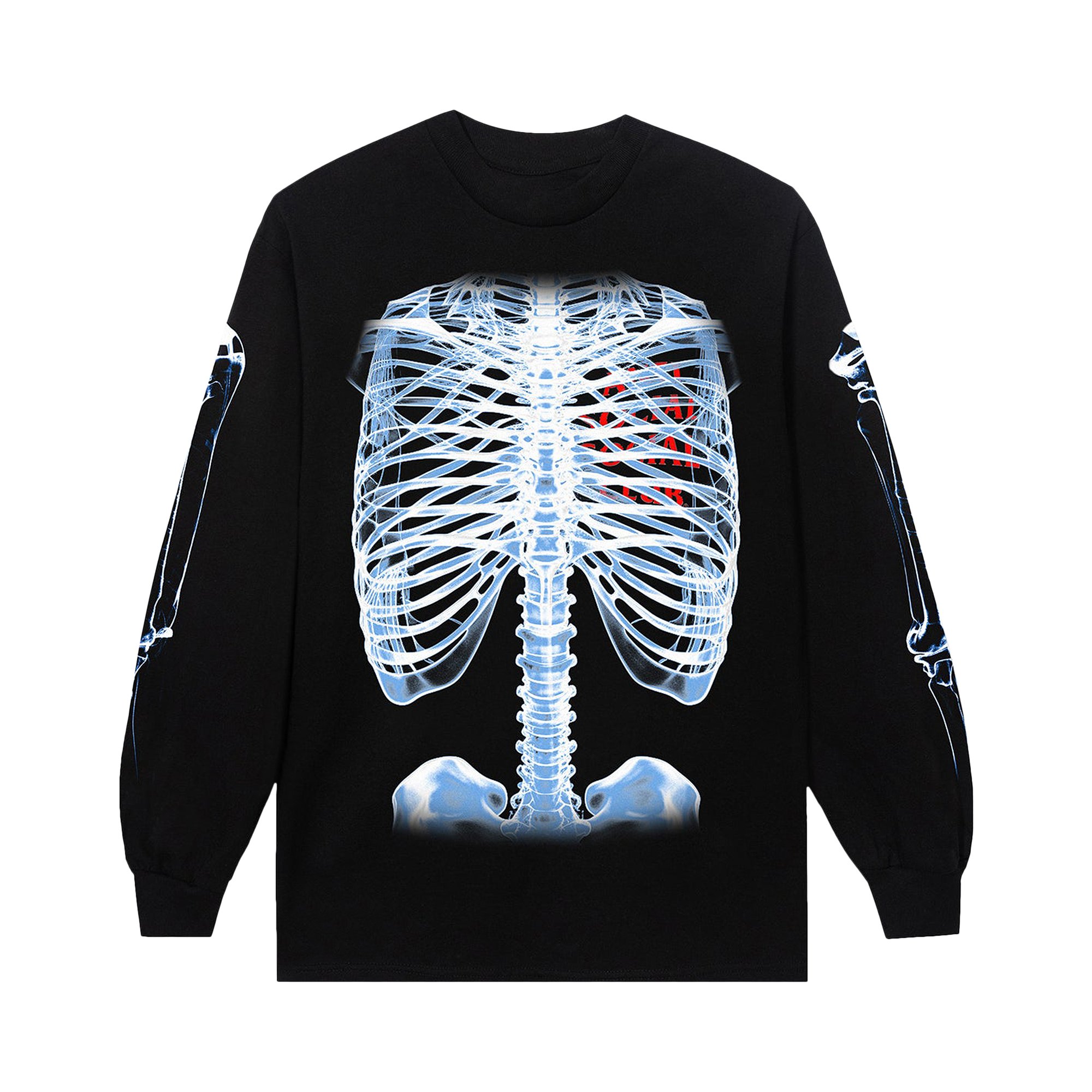 Buy Anti Social Social Club Bones Long-Sleeve Tee 'Black' - 0657