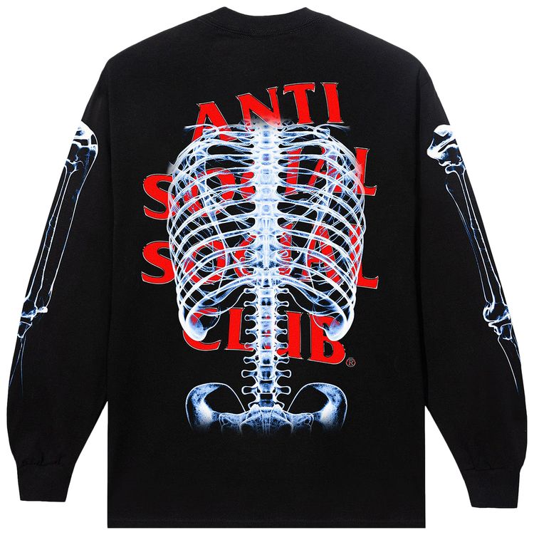 Buy Anti Social Social Club Bones Long-Sleeve Tee 'Black' 0657