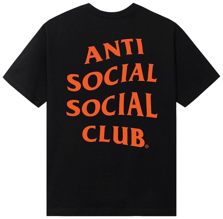Anti Social Social Club Halloween Mind Games Tee BlackOrange