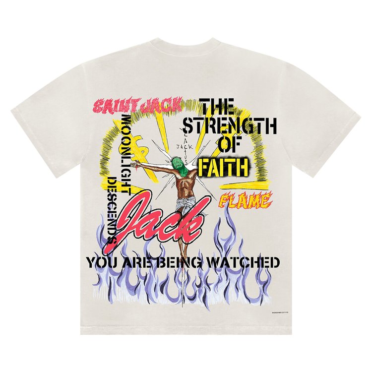 Cactus Jack by Travis Scott Utopia x St Michael Tee 3A White