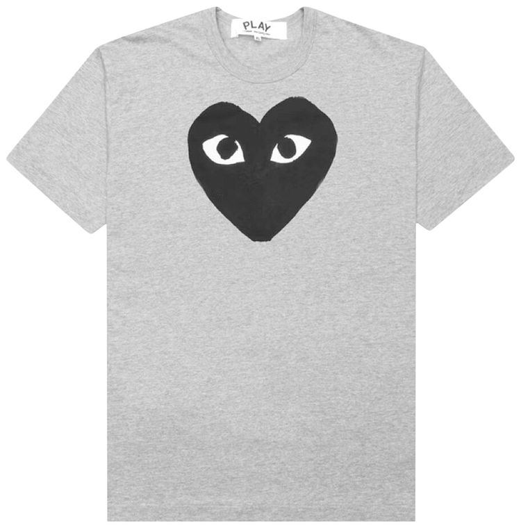 Comme des Garcons PLAY Heart T Shirt Grey