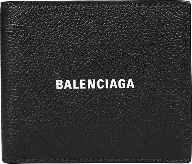 Balenciaga Logo Bifold Wallet 'Black/L White'