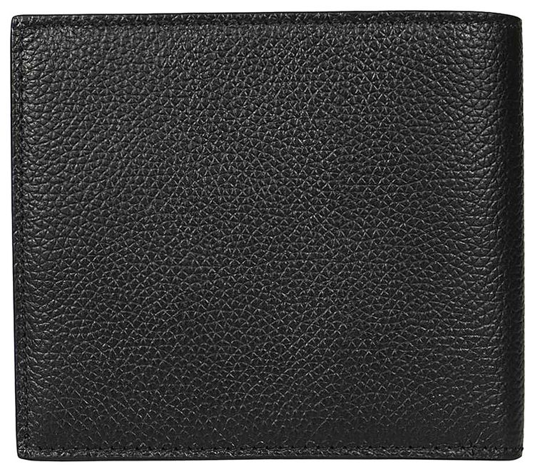 Balenciaga Logo Bifold Wallet BlackL White