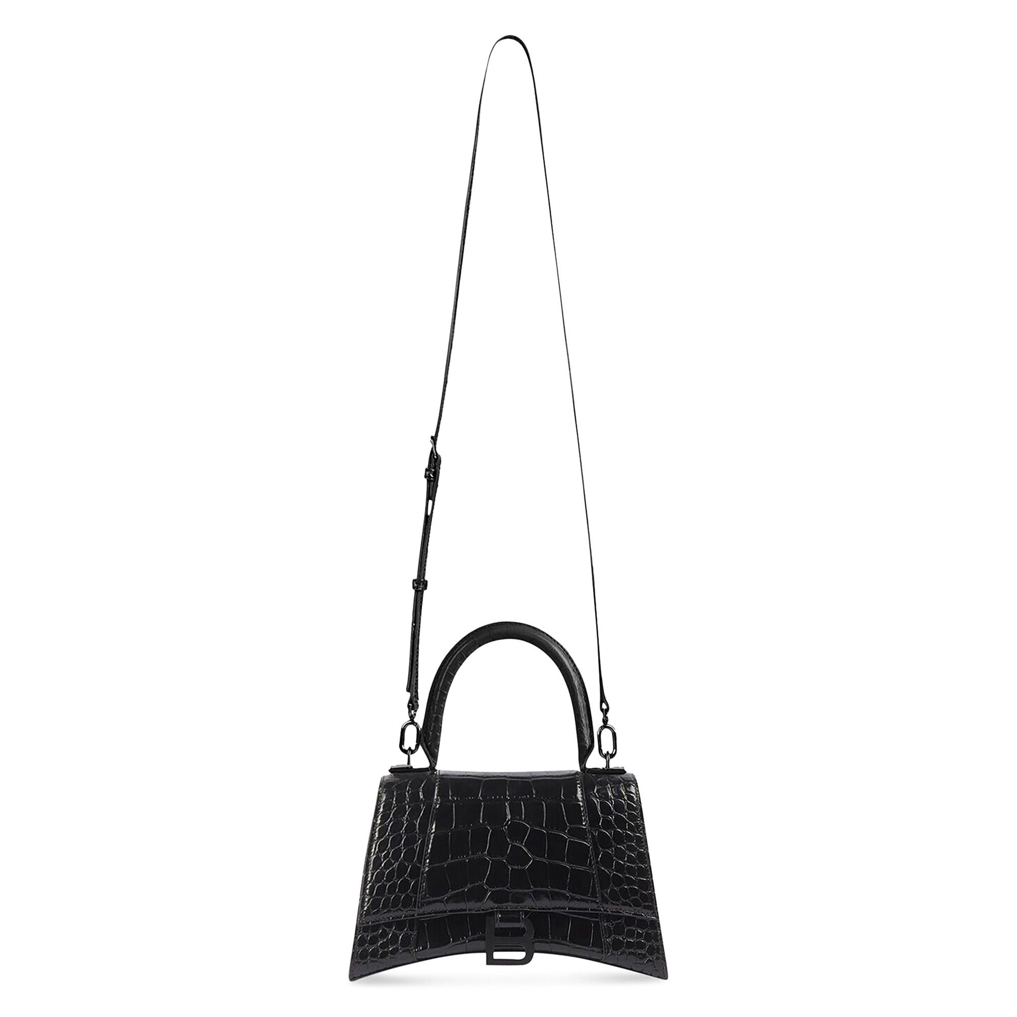 Buy Balenciaga Hourglass Small Top Handle Bag 'Black