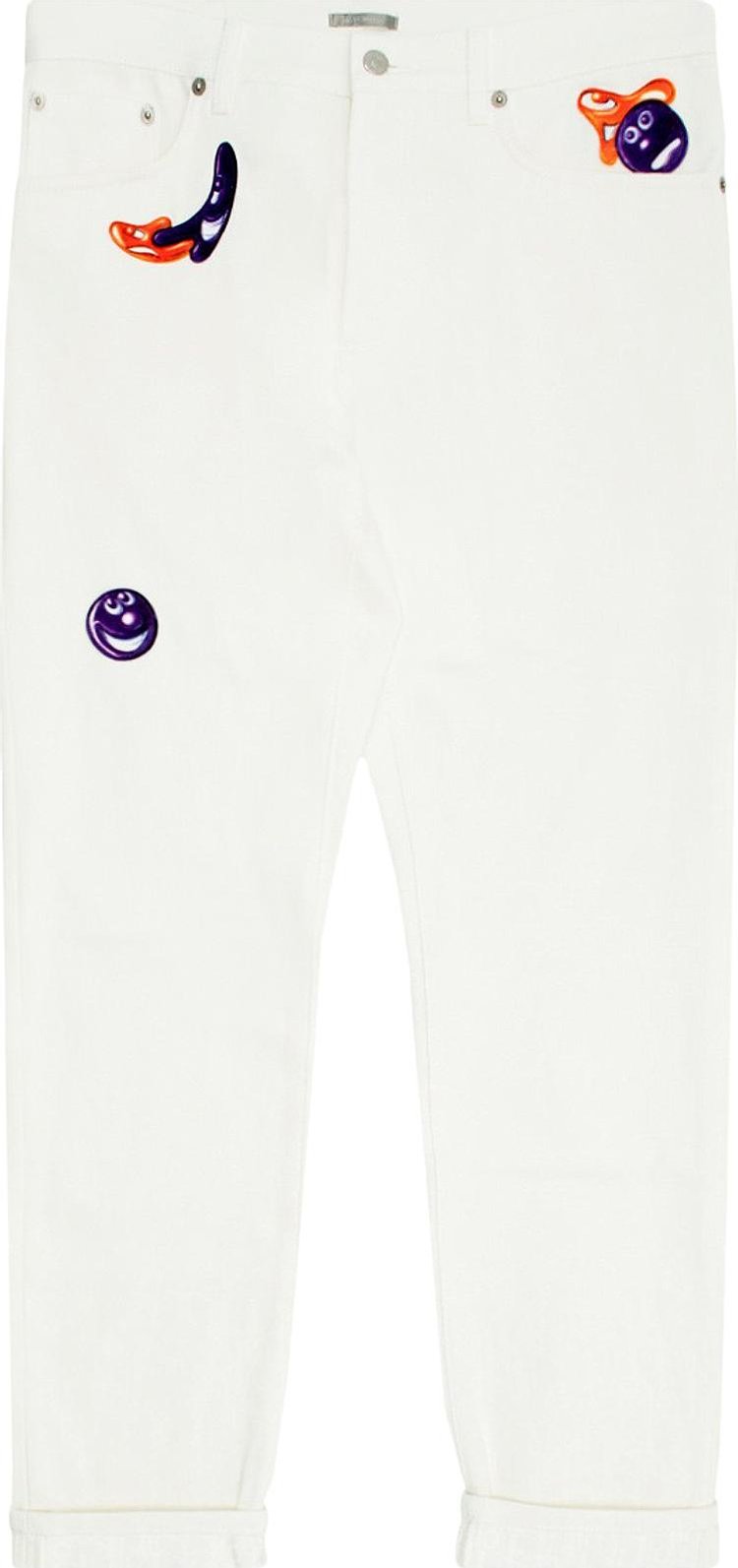 Dior x Kenny Scharf Slim Fit Jeans White