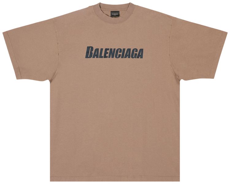 Balenciaga Boxy T Shirt Brown