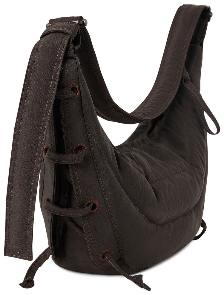 Lemaire Small Game Soft Bag Dark Chocolate