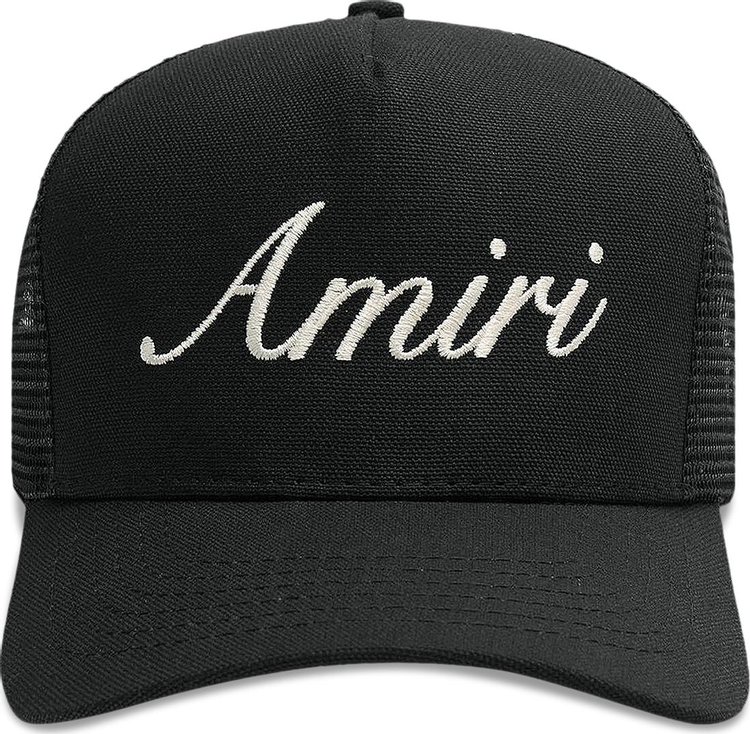 Amiri Script Trucker Hat 'Black'