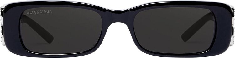 Balenciaga Dynasty Rectangle Sunglasses 'Black'