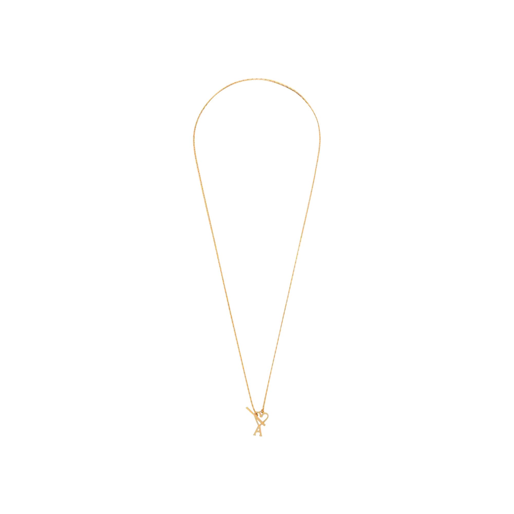 【AMI】ハートロゴ ゴール ドネックレス Heart Logo Necklace Gold Ami De Coeur Pendant Necklace | AMI PARIS