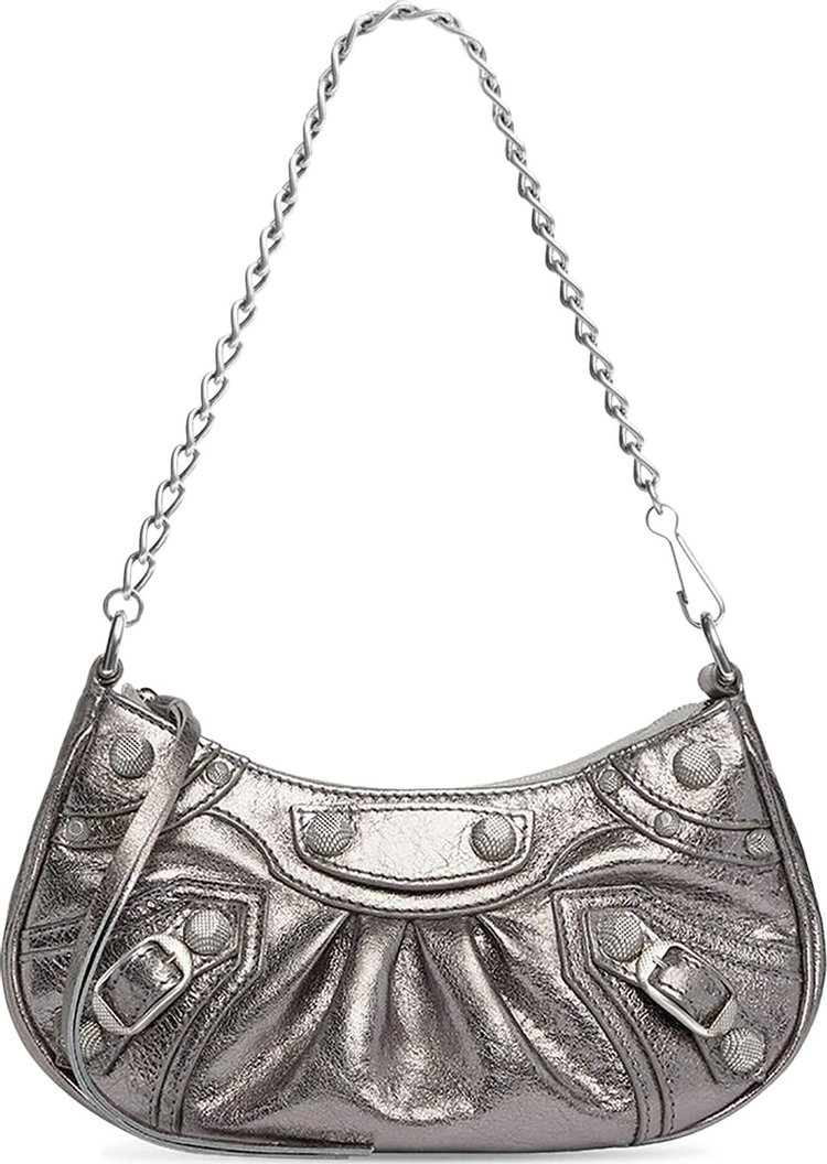 Balenciaga Le Cagole Mini Bag With Chain 'Silver'