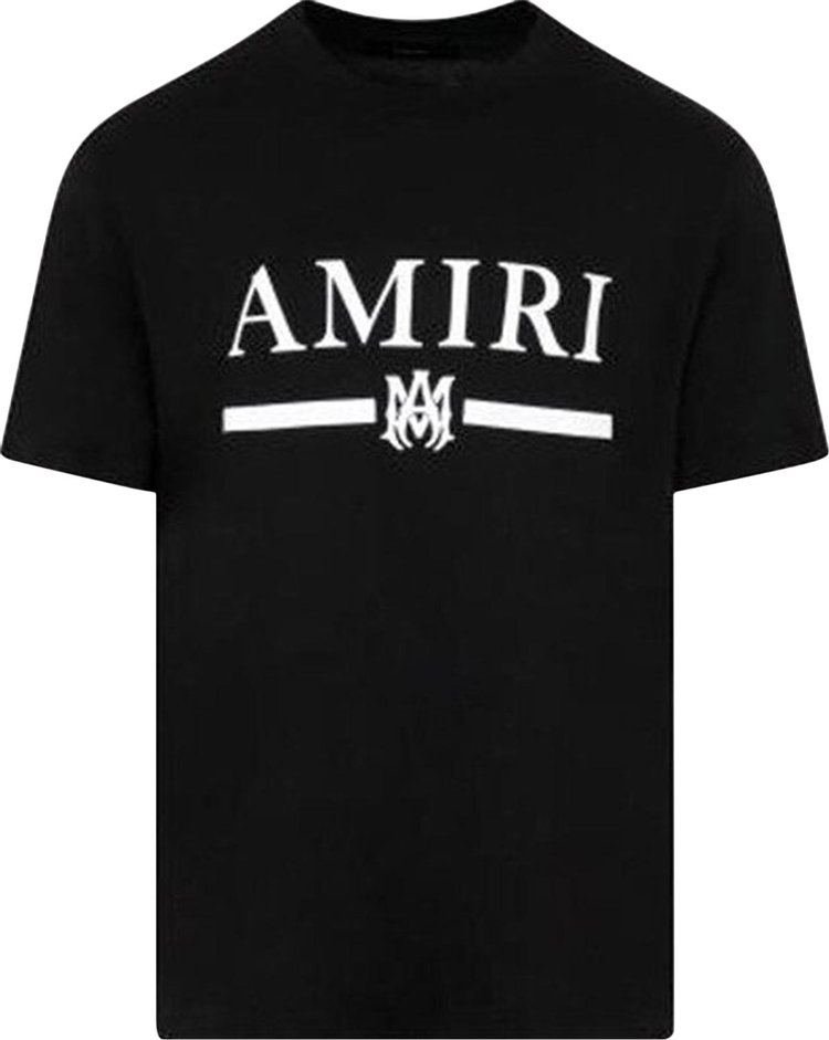 Buy Amiri Bar Logo Tee 'Black' - PXMJL001 001 BLAC | GOAT
