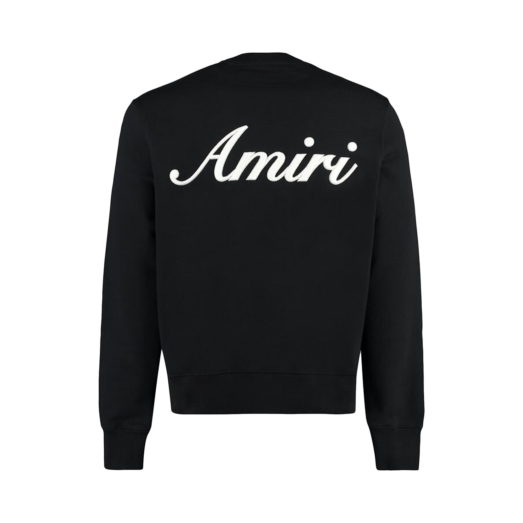 Amiri スクリプトロゴ刺繍 クルーネックスウェット ブラック Buy Amiri Script Logo Crew 'Black' - PF23MJL008 001 BLAC