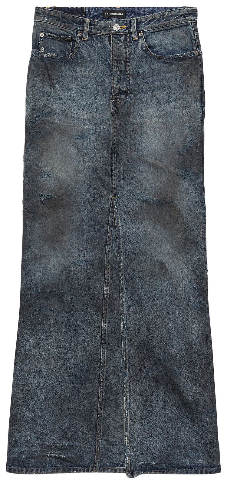 Balenciaga Maxi Skirt Dirty Pale Blue