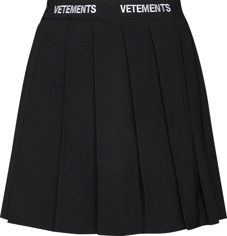 Vetements Logo School Girl Skirt 'Black'