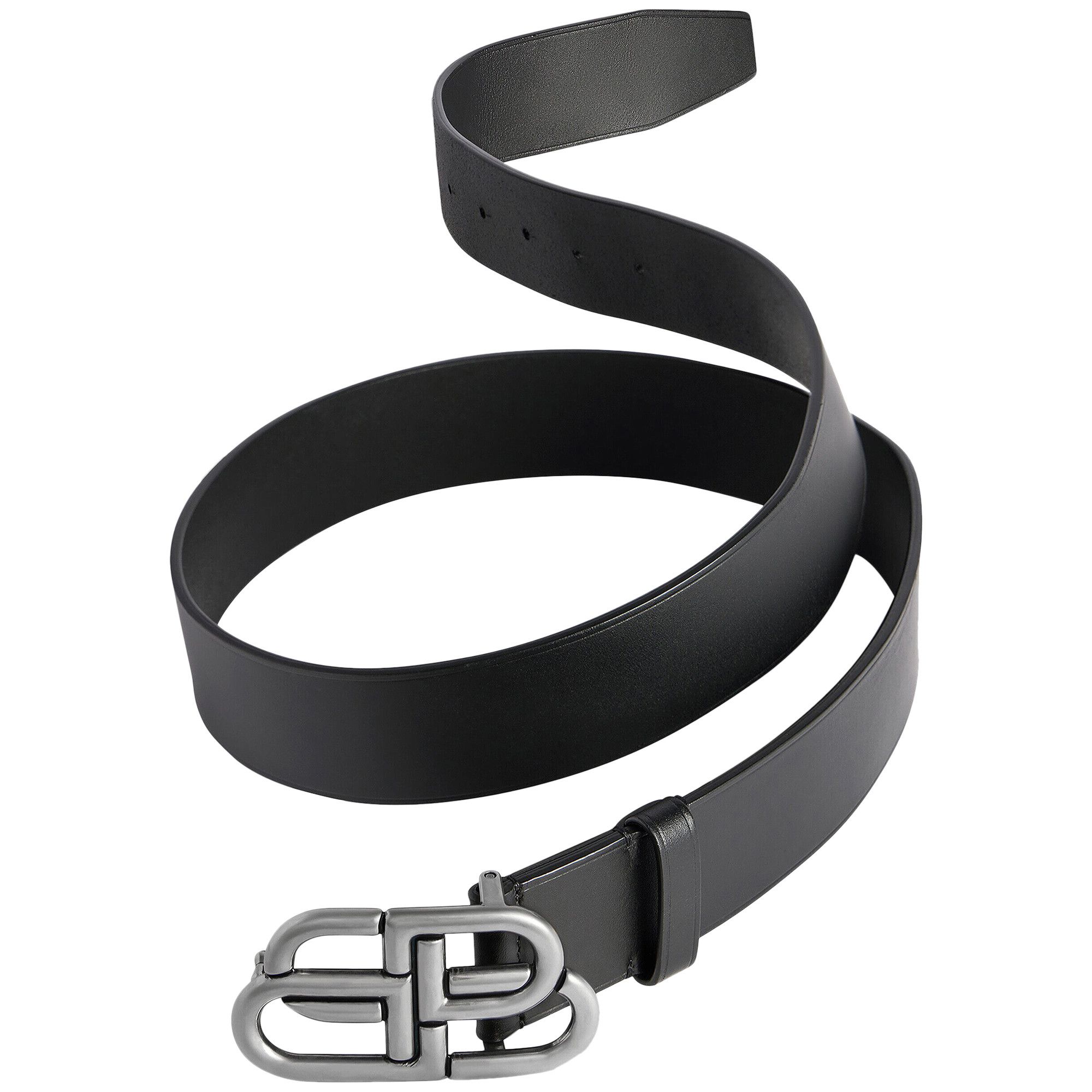 Buy Balenciaga BB Buckle Belt 'Black' - 674181 1CH0B 1000 | GOAT