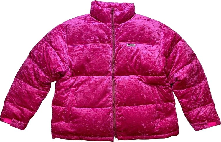 Vetements Vevet Puffer Jacket 'Pink'